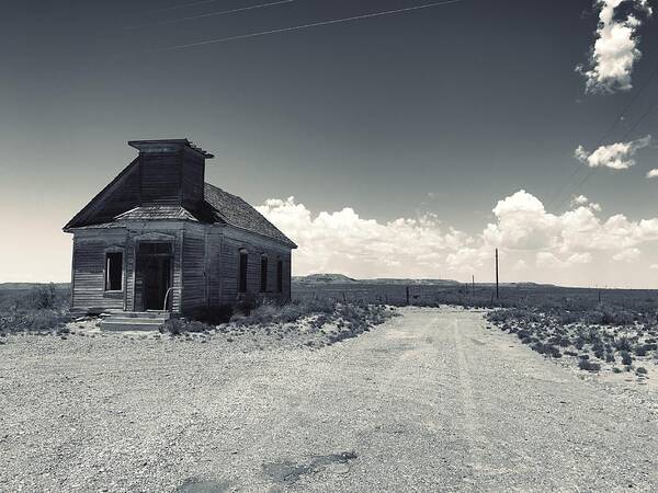 Black And White Poster featuring the photograph Ghost Church by Brad Hodges