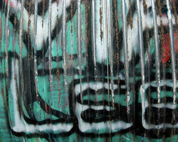Graffiti Poster featuring the photograph Graffiti Abstract 2 by Jani Freimann