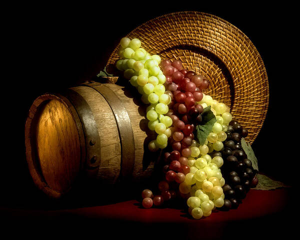 Aged Poster featuring the photograph Grapes of Wine by Tom Mc Nemar