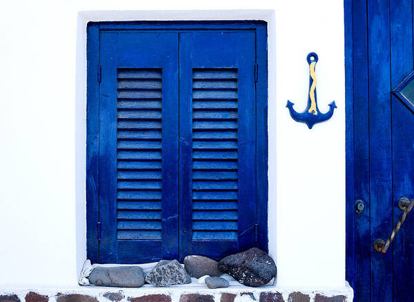 Home Poster featuring the photograph Greek traditional house exterior by Michalakis Ppalis