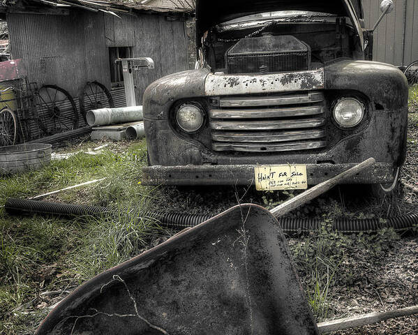 Truck Poster featuring the photograph Haint For Sale by Mike Eingle