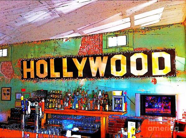 Happy Poster featuring the photograph Happy Hour at the Hollywood Cafe by T Lowry Wilson