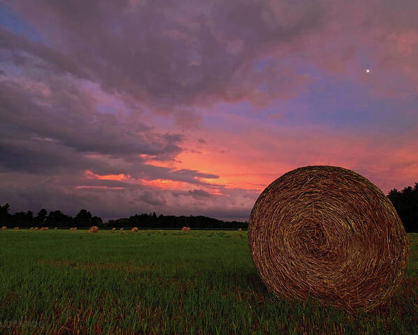Landscape Poster featuring the photograph Hay now by Jerry LoFaro