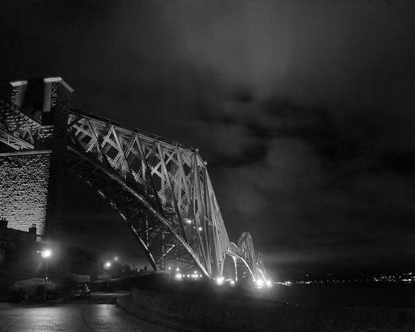 North Queensferry Poster featuring the photograph Hazy lights in the night by Elena Perelman