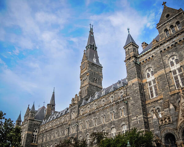 Georgetown University Poster featuring the photograph Healy Hall - Georgetown University by Frank Mari