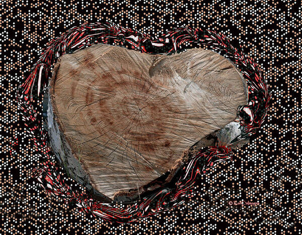 Cut Wood Poster featuring the photograph Heart of the Matter by Kae Cheatham