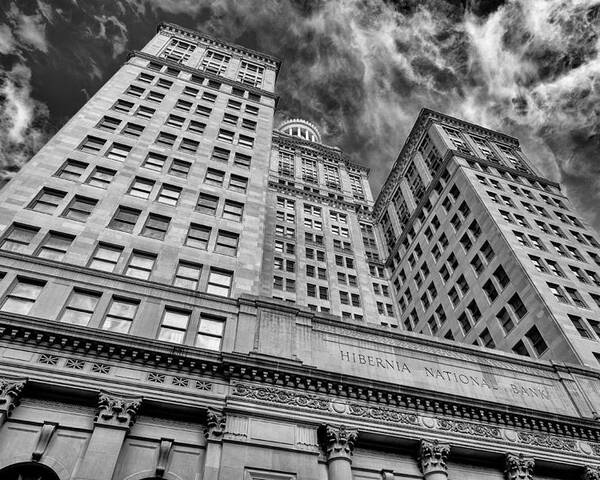 Architecture Poster featuring the photograph Hibernia National Bank by Raul Rodriguez