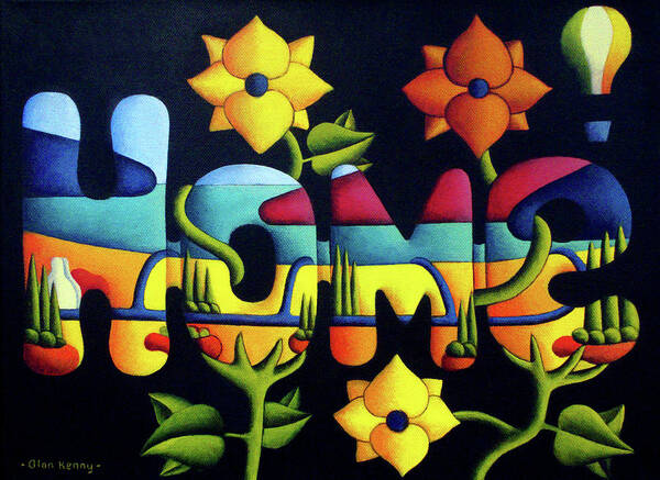 Home Poster featuring the painting Home by Alan Kenny
