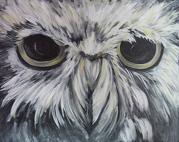 Owl Poster featuring the painting Hoot by Sally Quillin