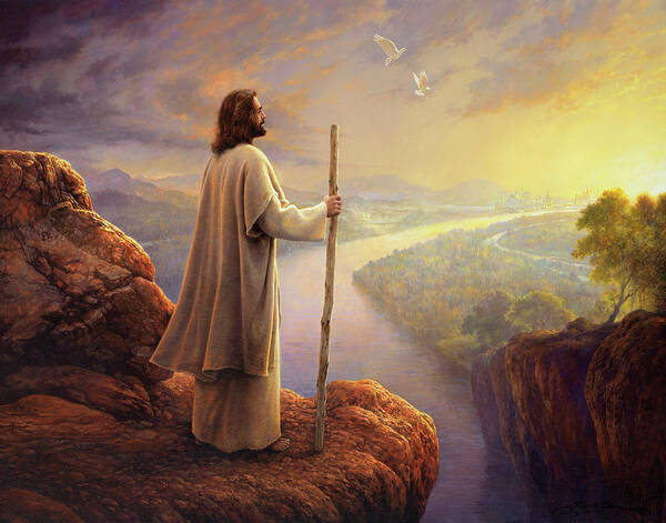 Jesus Poster featuring the painting Hope on the Horizon by Greg Olsen