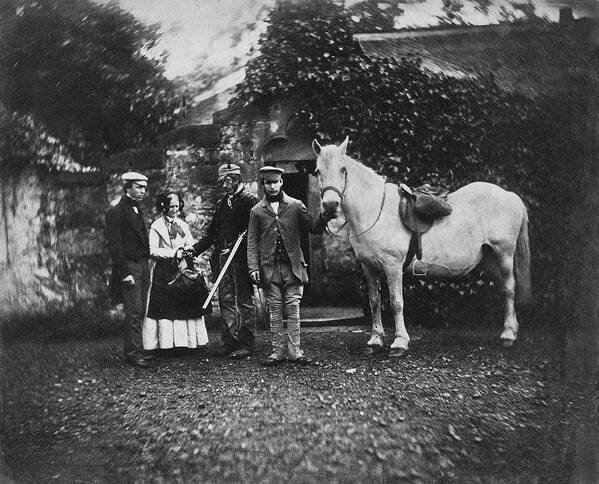 Horse Poster featuring the photograph Horse and Servant by S Paul Sahm
