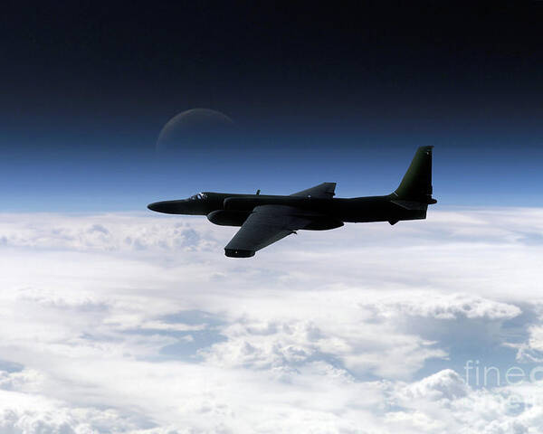 U-2 Poster featuring the digital art I Spy - U2 by Airpower Art