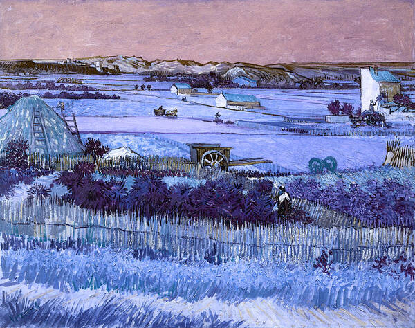 Post Modern Art Poster featuring the digital art Inv Blend 18 van Gogh by David Bridburg