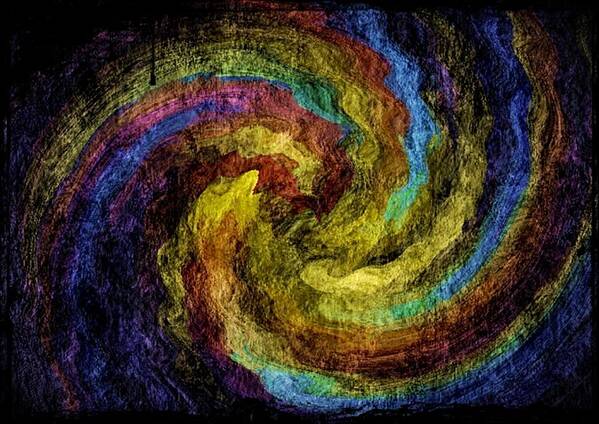 Abstract Poster featuring the digital art It's All About Color by Terry Mulligan