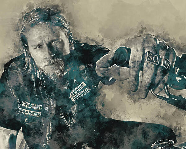 Jax Teller, Sons Of Anarchy Poster by Blacksmith Pixels