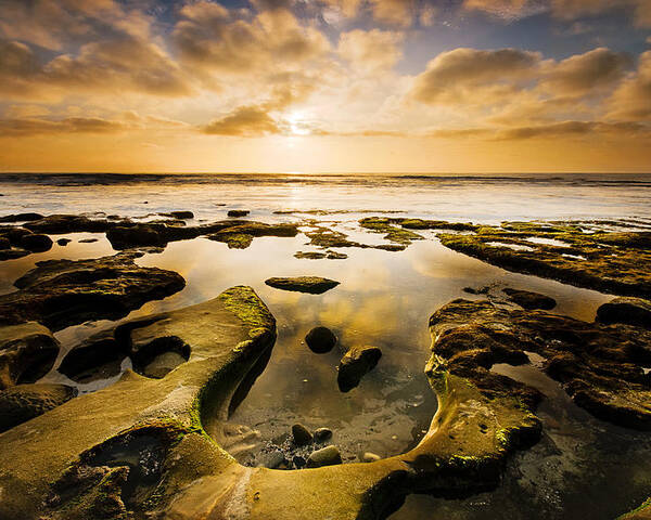 Seascape Poster featuring the photograph La Jolla Horseshoe by Joel Olives