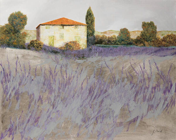 Lavender Poster featuring the painting Lavender by Guido Borelli