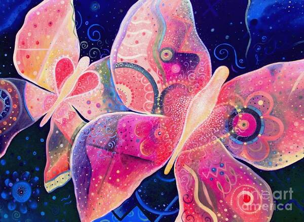 Butterflies Poster featuring the mixed media Lighthearted In Full Spectrum by Helena Tiainen
