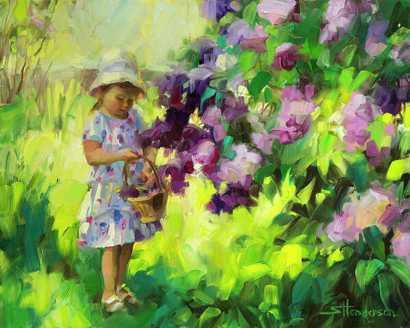 Spring Poster featuring the painting Lilac Festival by Steve Henderson