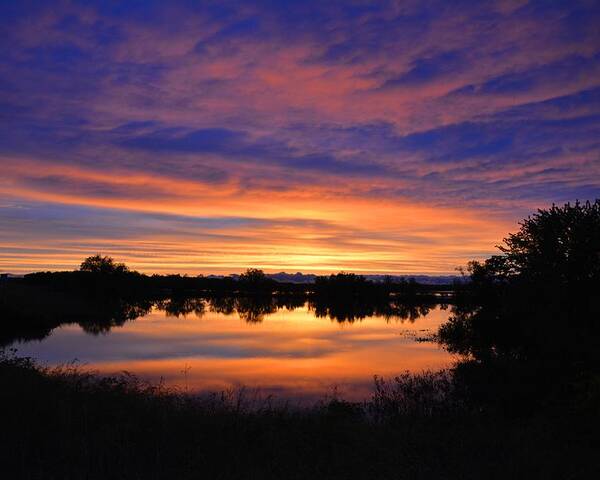 Sunset Poster featuring the photograph Little Fly Creek Sunset 1 by Keith Stokes