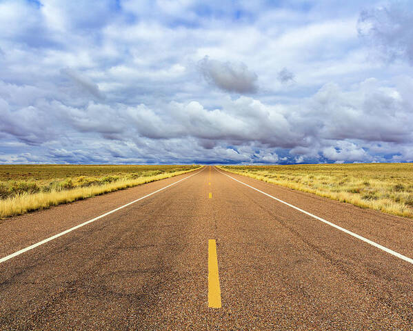 Arizona Poster featuring the photograph Lonely Arizona Highway by Raul Rodriguez