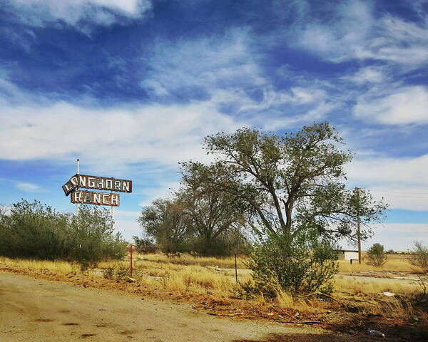 Route 66 Poster featuring the photograph Longhorn Ranch by Micah Offman