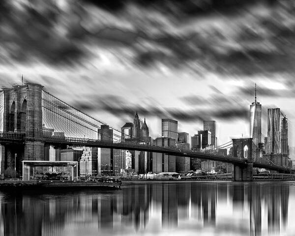 New York City Poster featuring the photograph Manhattan Moods by Az Jackson