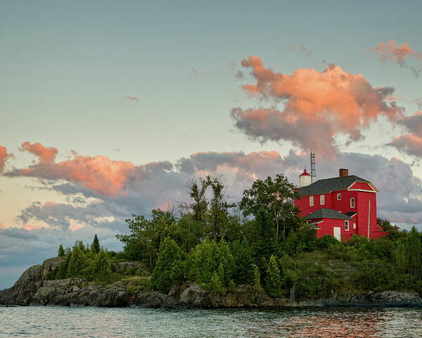 Lighthouse Poster featuring the photograph Marquette Harbor Lighthouse 1 by Steve L'Italien