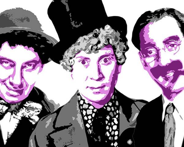 Marx Brothers Poster featuring the digital art Marx Brothers by DB Artist
