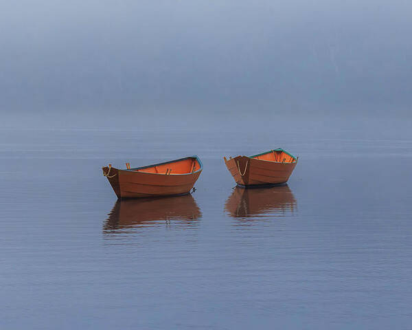 Boat Poster featuring the photograph Misty Morning by Rob Davies