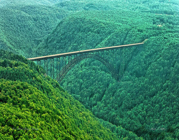 Scenicfotos Poster featuring the photograph New River Gorge Bridge by Mark Allen