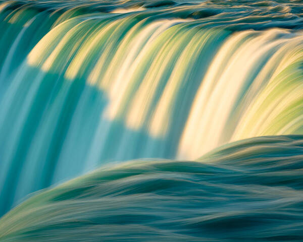 Canadian Falls Poster featuring the photograph Niagara Falls - Abstract I by Mark Rogers
