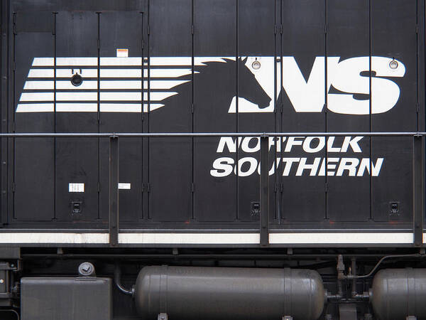 Railroad Poster featuring the photograph Norfolk Southern Emblem by Mike McGlothlen