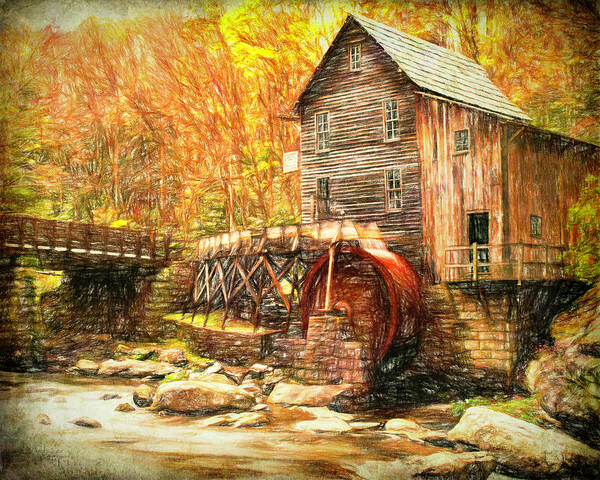 Grist Mill Poster featuring the photograph Old Grist Mill by Mark Allen