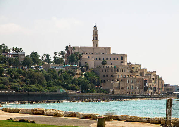 Sea Poster featuring the photograph Old Jaffa by Adriana Zoon