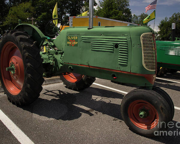 Tractor Poster featuring the photograph Oliver Row Crop 70 by Mike Eingle