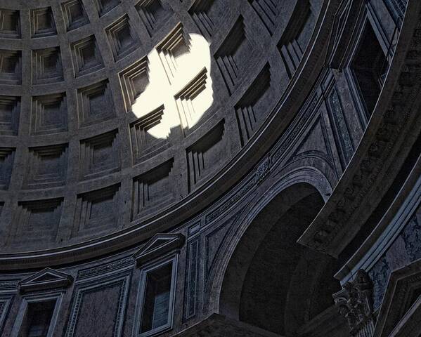 Italy Poster featuring the photograph Pantheon Abstract III by Allan Van Gasbeck