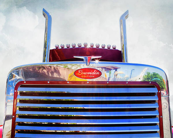 Working Truck Poster featuring the photograph Peterbilt Lowridin Edition by Theresa Tahara
