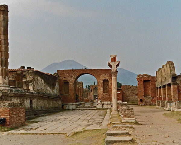 Ancient Ruins Poster featuring the photograph Pompeii today by Bess Carter
