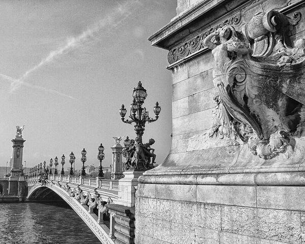 Pont Alexandre Poster featuring the photograph Pont Alexandre by Diana Haronis