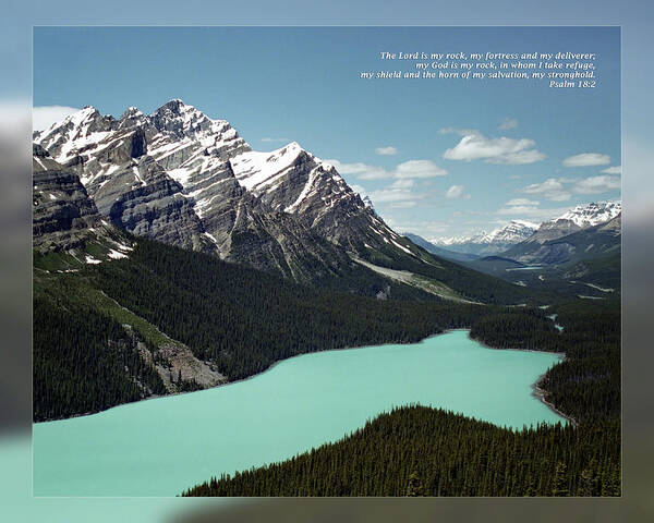 Alberta Canada Poster featuring the photograph Psalm 18 2 by Dawn Currie