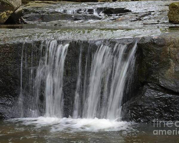 Shavers Fork Poster featuring the photograph Red Run Waterfall by Randy Bodkins