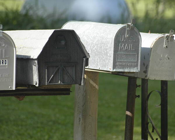 Mailboxes Poster featuring the photograph Rural Route by Kerry Obrist