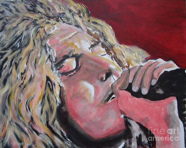 Led Zeppelin Poster featuring the painting Season of Emotions by Stuart Engel