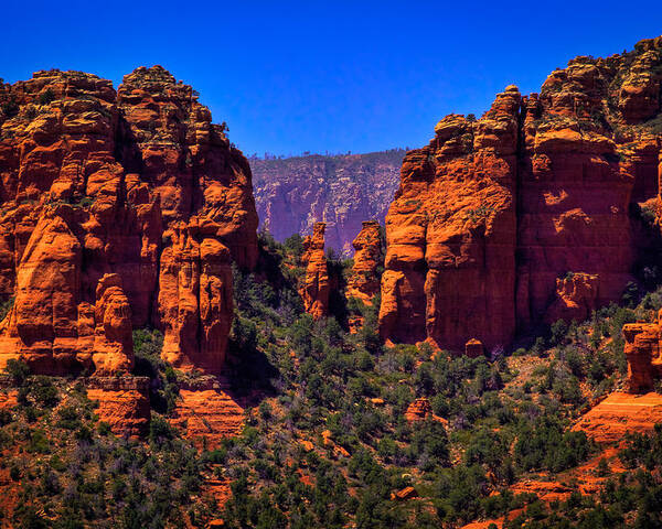 Sedona Poster featuring the photograph Sedona Rock Formations II by David Patterson