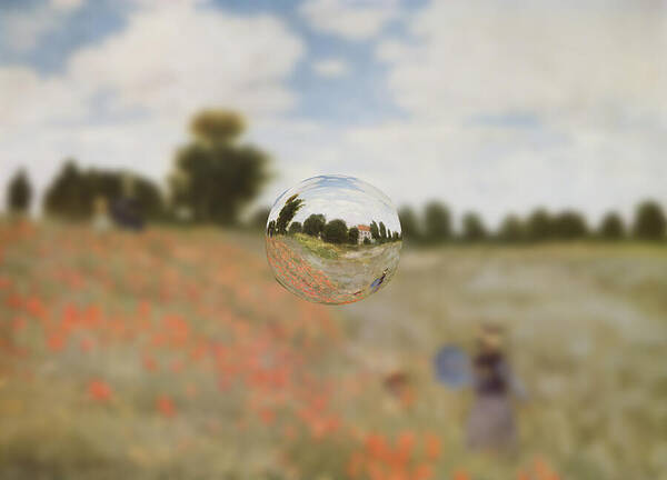 Post Modern Poster featuring the digital art Sphere 9 Monet by David Bridburg