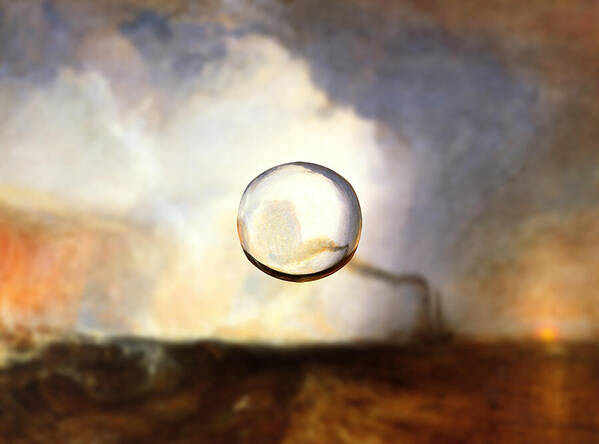 Post Modern Poster featuring the digital art Sphere I Turner by David Bridburg