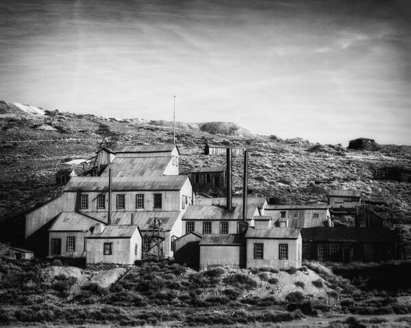 Abandoned Poster featuring the photograph Standard Mill Bodie CA by Troy Montemayor