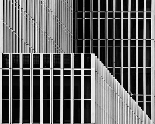 Architecture Poster featuring the photograph Stripes And Windows by Greetje Van Son