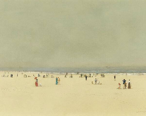 John Atkinson Grimshaw 1836-1893 Sand Poster featuring the painting Summer Phantasy by John Atkinson